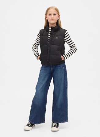 Gap Düz Siyah Kız Çocuk Yelek 790019001