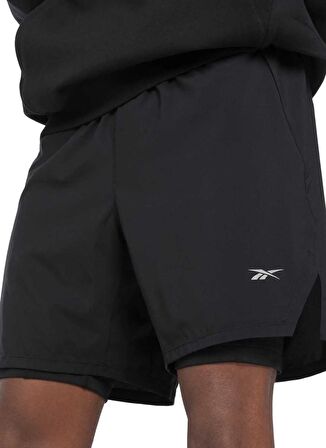 Reebok 100075620 RUNNING 2-1 SHORT Siyah Erkek Şort