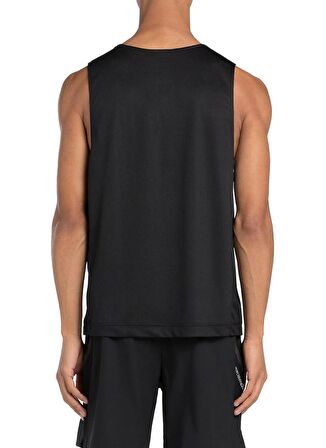 Reebok 100075727 BB MESH TANK Siyah Erkek V Yaka Slim Fit Atlet