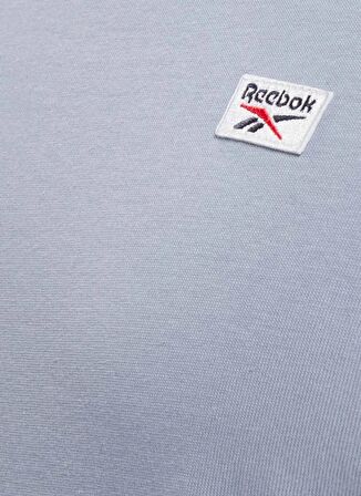 Reebok Mavi Erkek Bisiklet Yaka Normal Kalıp T-Shirt IU0234 CL COURT SPORT TEE