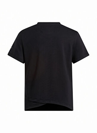 100205542 ACTIV COLL RBK-CHILL+DREA Siyah Yuvarlak Yaka Regular Fit Baskılı Kadın T-Shirt