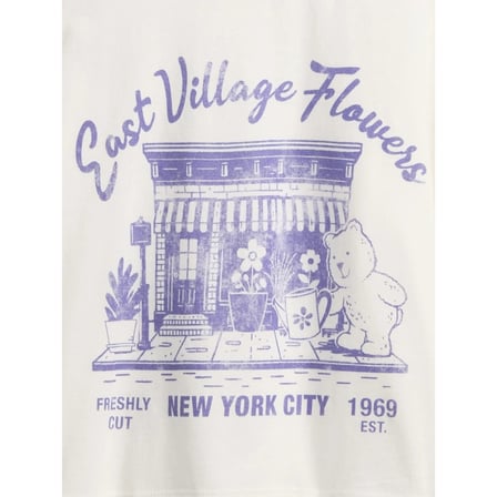 Gap Kız Çocuk Relaxed Grafik Logo T-Shirt -817650
