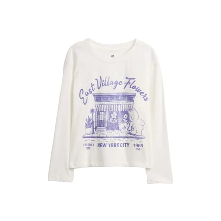 Gap Kız Çocuk Relaxed Grafik Logo T-Shirt -817650