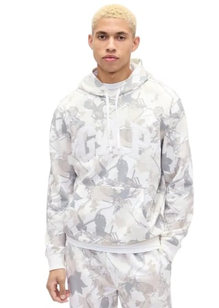Gap 821645 Kamuflaj Logo Erkek Kapüşonlu Sweatshirt