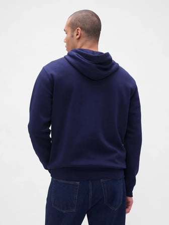 GAP V-FRCH TONAL MINI LOGO RELAXED PO HD ERKEK LACİVERT SWEATSHIRT 795625003