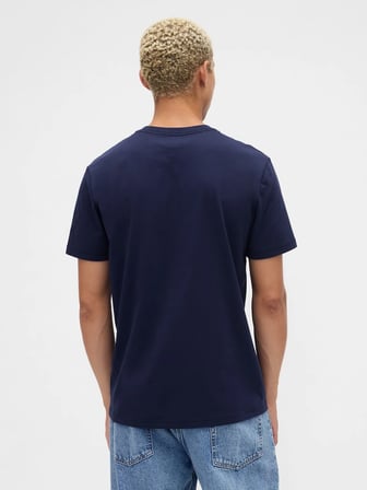 GAP V-FRCH MINI LOGO TEE ERKEK LACİVERT TİŞÖRT 799323003