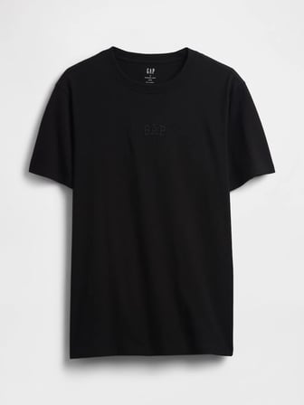 GAP V-FRCH MINI LOGO TEE ERKEK SİYAH TİŞÖRT 799323002