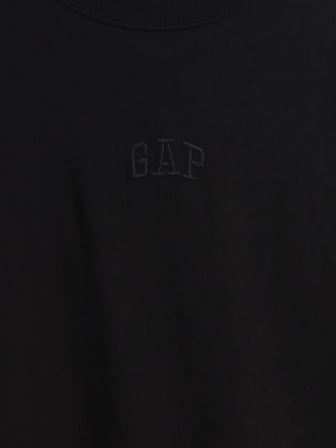 GAP V-FRCH MINI LOGO TEE ERKEK SİYAH TİŞÖRT 799323002