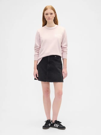 GAP V-LOGO DOORBUSTER CREW KADIN PEMBE SWEATSHIRT 800444007