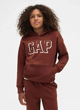 Gap Baskılı Erkek Çocuk Kahve Sweatshırt 795197002
