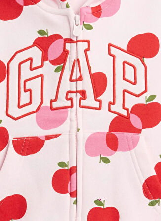 Gap Baskılı Kız Çocuk Kırmızı Sweatshırt 793479003