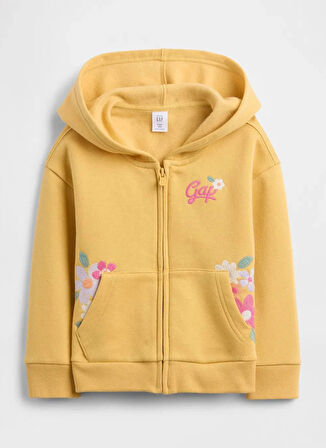 Gap Baskılı Bebek Açık Sarı Sweatshırt 793479001-A