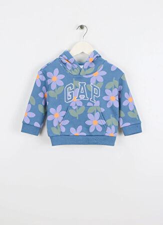 Gap Baskılı Bebek Sarı Sweatshırt 793465000-A
