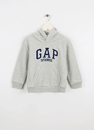 Gap Baskılı Erkek Çocuk Gri Sweatshırt 825275000
