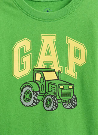 Gap Baskılı Yeşil Bebek T-Shirt 791322000-A