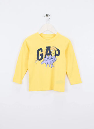 Gap Baskılı Sarı Erkek Çocuk T-Shirt 791319001