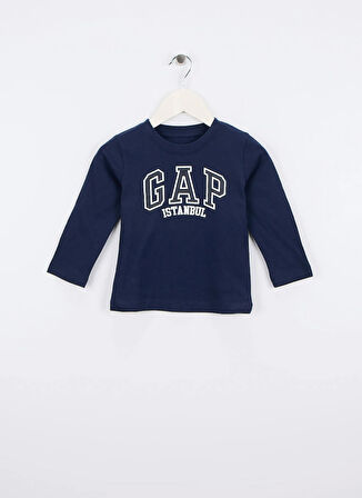 Gap Baskılı Lacivert Erkek Çocuk T-Shirt 826468000