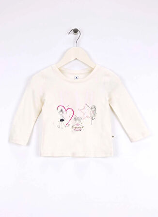 Gap Baskılı Bej Bebek T-Shirt 812482002-A