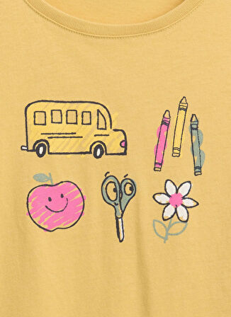 Gap Baskılı Açık Sarı Bebek T-Shirt 794664001-A