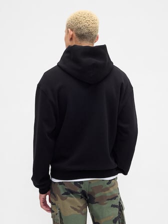 GAP V-VINTAGE SOFT OVERSIZED LOGO HD ERKEK SİYAH SWEATSHIRT 821804003