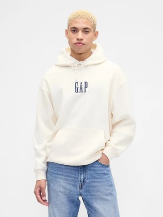 Gap 821804 Vintage Soft Oversized Gap Mini Logo Sweatshirt  Erkek Kapüşonlu Sweatshirt