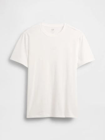 GAP V-FRCH MINI LOGO TEE ERKEK BEYAZ TİŞÖRT 799323005