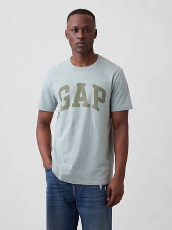 GAP V-EVERYDAY SOFT BASIC LOGO T ERKEK YEŞİL TİŞÖRT 856659057