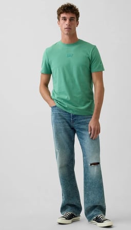 Gap Everyday Soft Gap Mini Logo T-Shirt 799323 Kısa Kol Tişört Erkek T-Shirt