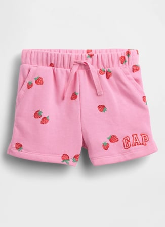 Gap Lastikli Bel Rahat Pembe Kız Çocuk Şort 872766001