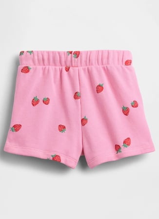 Gap Lastikli Bel Rahat Pembe Kız Çocuk Şort 872766001