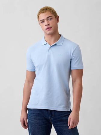 GAP F-LOGO PK POLO ERKEK MAVİ POLO TİŞÖRT 586306042
