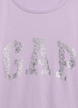 Gap Lila Kız Çocuk Baskılı T-Shirt 886672002