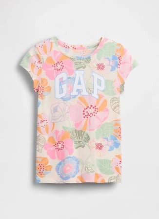Gap Çok Renkli Kız Çocuk Baskılı T-Shirt 900455000