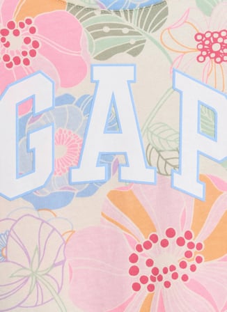 Gap Çok Renkli Kız Çocuk Baskılı T-Shirt 900455000