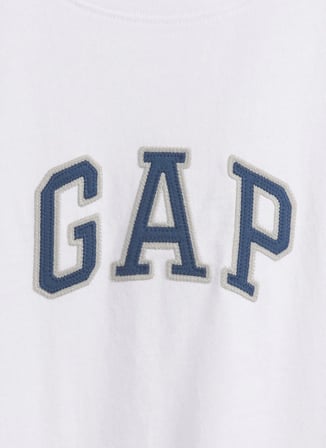 Gap Beyaz Erkek Çocuk Baskılı T-Shirt 901067001