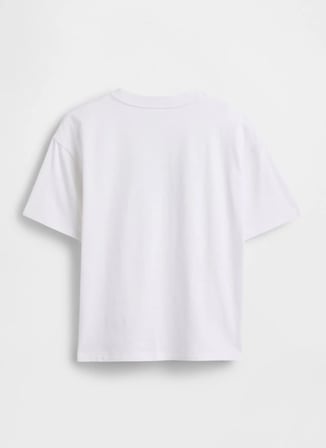 Gap Beyaz Erkek Çocuk Baskılı T-Shirt 901067001