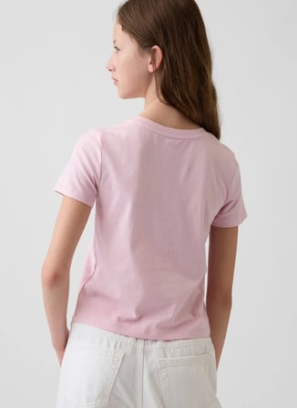 Gap Pembe Kız Çocuk Baskılı T-Shirt 900814003