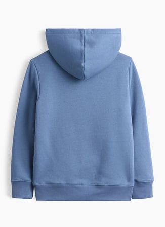 Gap Mavi Erkek Çocuk Kapüşonlu Logo Baskılı Sweatshirt V-OC LOGO SHERPA FZ