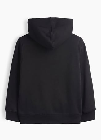 Gap Siyah Erkek Çocuk Kapüşonlu Sweatshirt V-OC LOGO SHERPA FZ