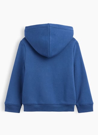 Gap Mavi ErkekÇocuk Kapüşonlıu Sweatshirt V-COZY LOGO FZ