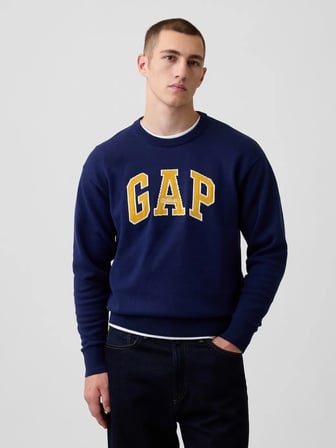 GAP V-INTX GAP ATHLETIC INTARSIA SWEATER KAZAK 910050000 LACİVERT