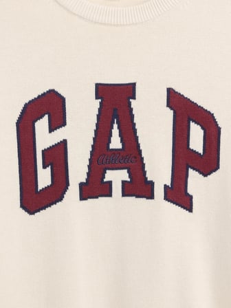 GAP V-INTX GAP ATHLETIC INTARSIA SWEATER KAZAK 910050002 KREM