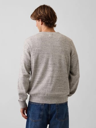 GAP V-INTX GAP ATHLETIC INTARSIA SWEATER KAZAK 910050001 GRİ