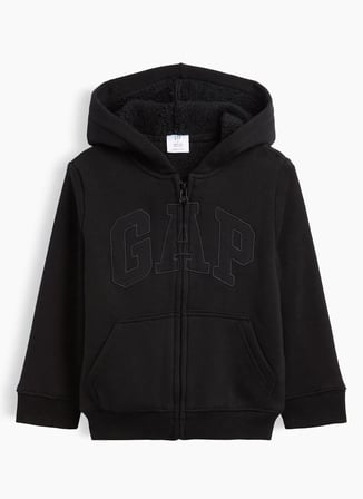 Gap Siyah Erkek Çocuk Sweatshirt V-COZY LOGO FZ