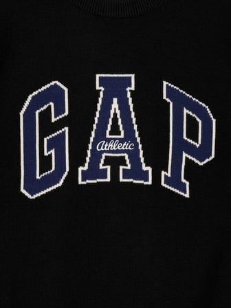 GAP V-INTX GAP ATHLETIC INTARSIA SWEATER KAZAK 910050004 SİYAH