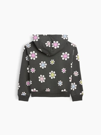 GAP Koyu Gri Kız Çocuk Relaxed Gap Logo Sweatshirt