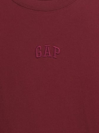 GAP V-FRCH MINI LOGO TEE ERKEK BORDO TİŞÖRT 799323015