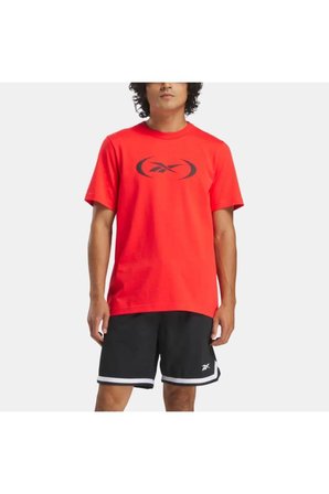 Reebok BASKETBALL t-shirt 100214160 Erkek Tişört Kırmızı S-XXL 