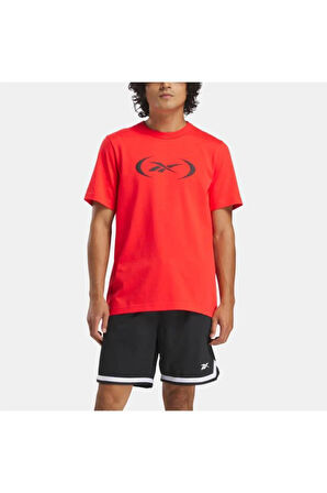 Reebok BASKETBALL T-SHIRT 100214160 Erkek Tişört Kırmızı S-XXL 