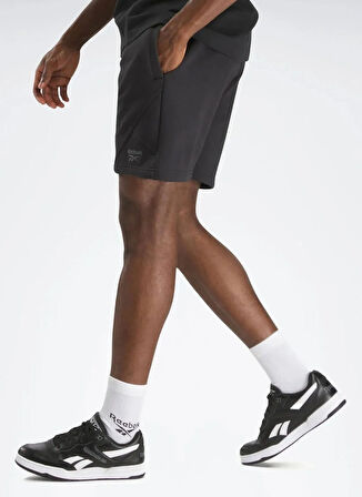 100214084 ICON ELEMENTS SHORT Siyah Lastikli Bel Regular Fit Erkek Şort
